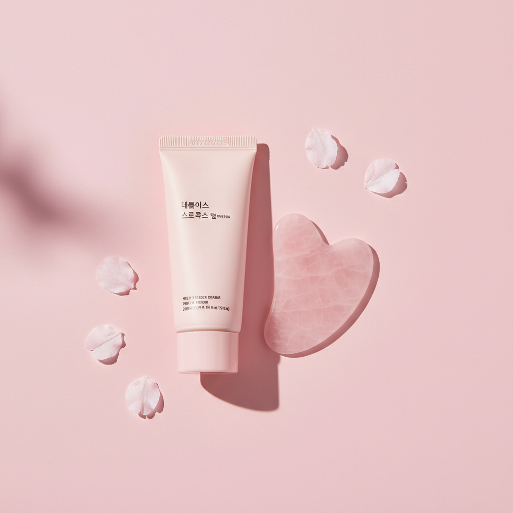 Style K-Beauty Flat Lay - Neck Wrinkle Cream